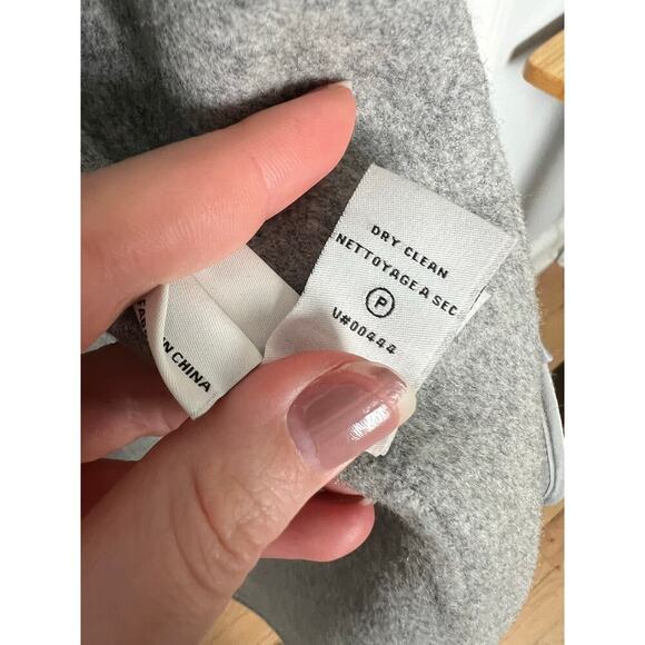 Diane Von Furstenberg Womens XS Shannon Jacket Wool Blend Gray Colorblock Felted - Picture 12 of 16